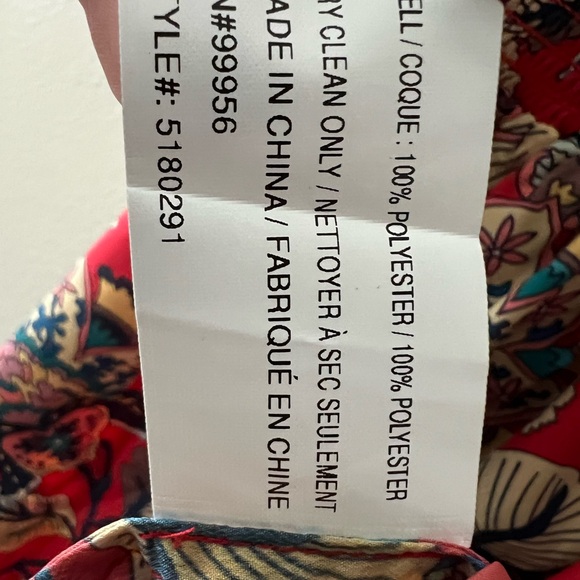 Shoshanna Balaji Floral Smocked Dress - Cayenne - size 10 - NWOT - Picture 9 of 10